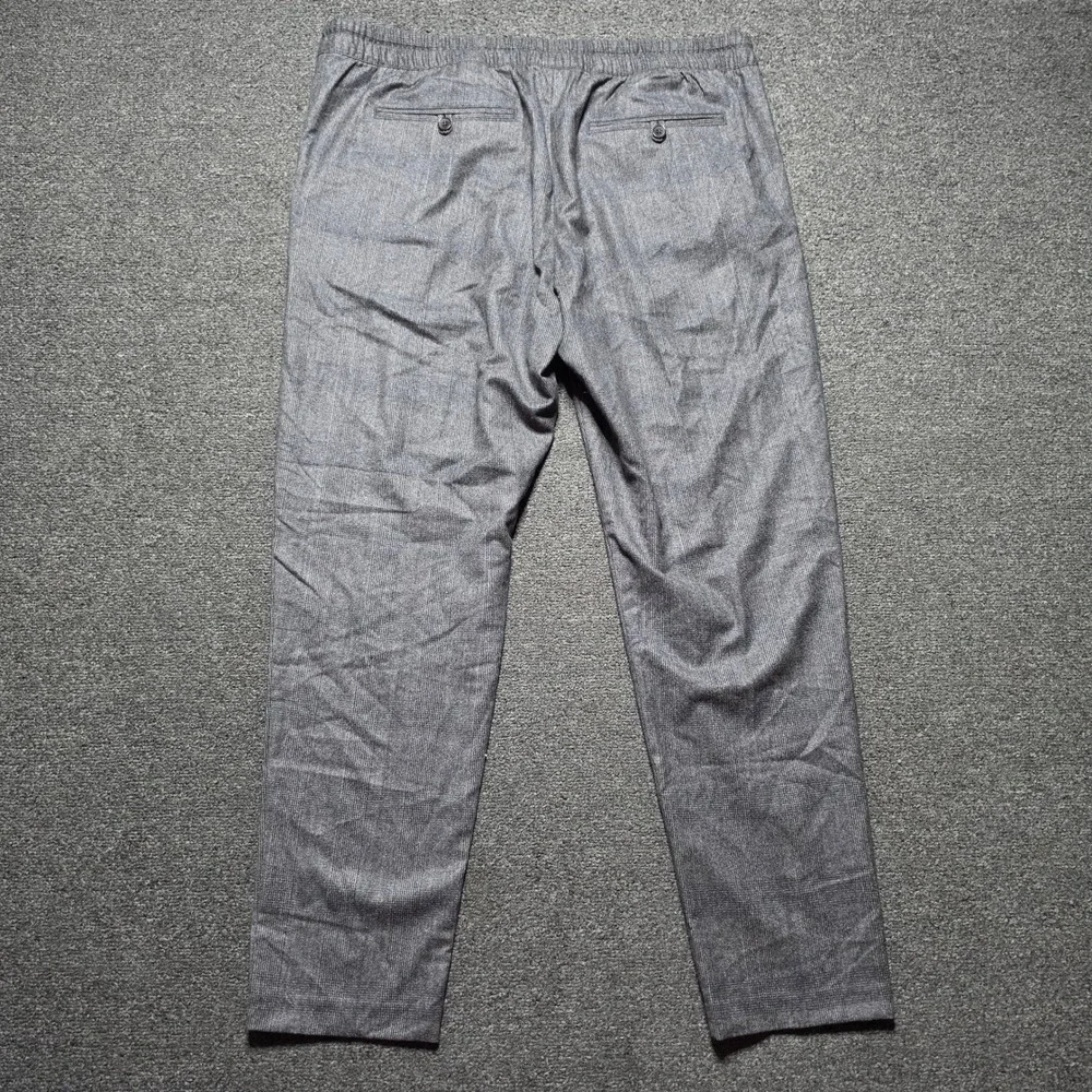 Banana Republic Trousers Grey Glen Plaid Mens XL Vitale Barberis Canonico Wool
